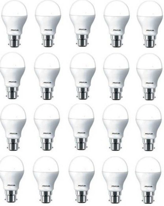 prakumi enterprises 9 W Arbitrary B22 LED Bulb  (White, Pack of 20)