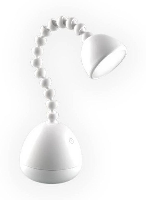 stupefying SPINE STYLE TABLE LAMP [WHITE] Study Lamp  (40 cm, White)