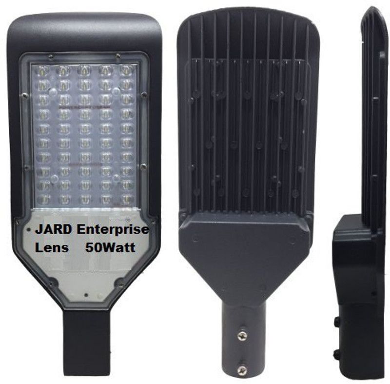 JARD ENTERPRISE 50 watt Ip 65 Waterproof Lens model Led street light with wall mount clamp Flood Light Outdoor Lamp  (Black)