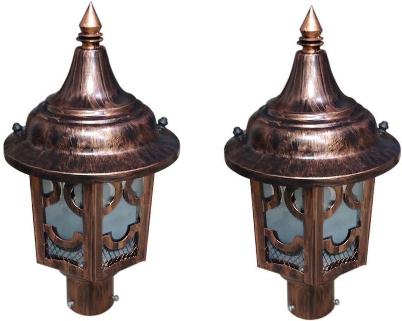 DENICRAAS 023 Gate Light Outdoor Lamp  (Gold)