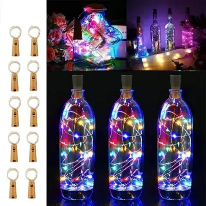 MAHI HOME DECOR 20 LEDs 2 m Multicolor Rice Lights  (Pack of 10)