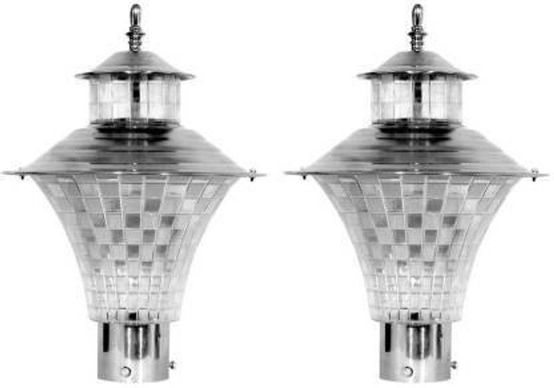 VMFANCYLIGHT ED3 Gate Light Outdoor Lamp  (Silver)