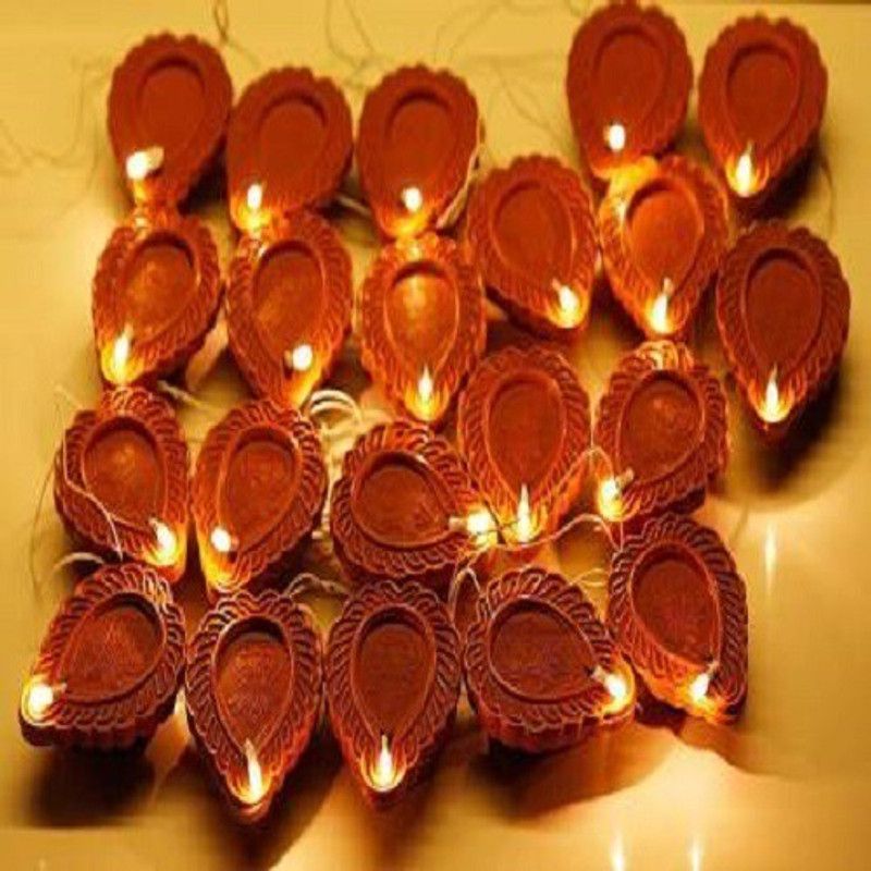 Luz 22 LEDs 3.78 m Yellow Rice Lights  (Pack of 2)
