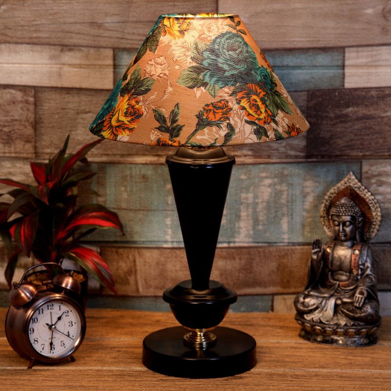 foziq Attractive Table Lamp Table Lamp  (42 cm, Green, Yellow)