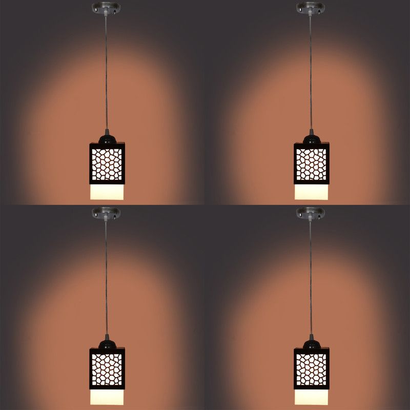 SHOKARSH Pendants Ceiling Lamp  (Black)