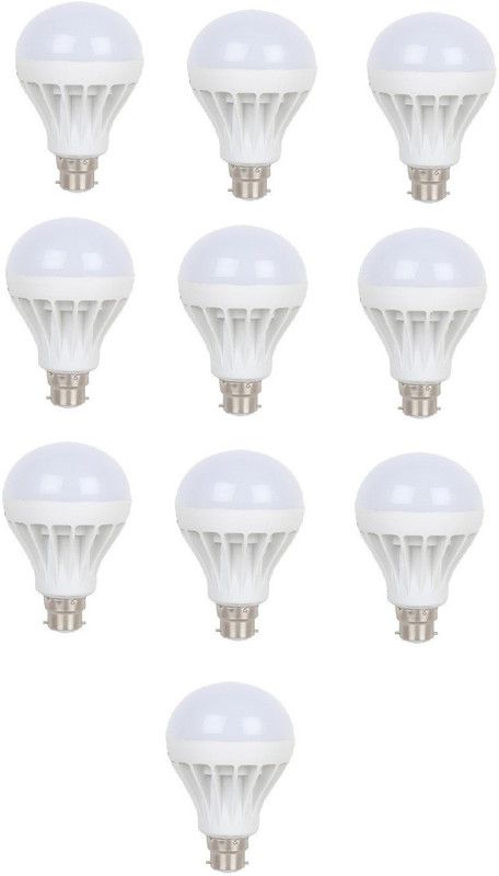 Milky Way 5 W Standard B22 LED Bulb  (White, Pack of 10)