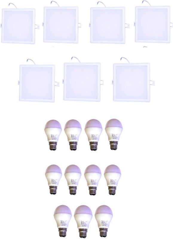 Techvolta 9 W, 15 W Spot 2 Pin LED Bulb  (White, Pack of 18)