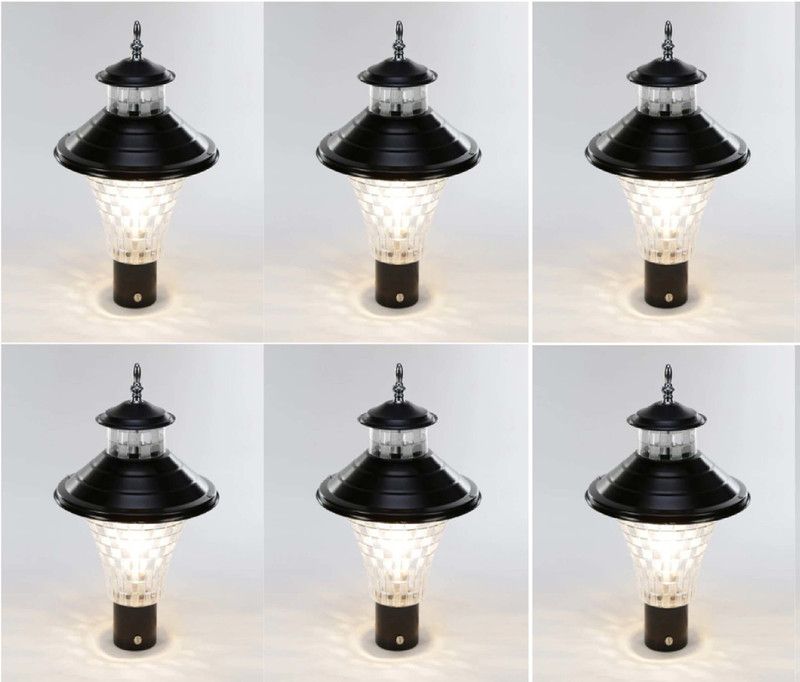Shina LZ-Jalwaa_Midiyam-PO6 Gate Light Outdoor Lamp  (Black)