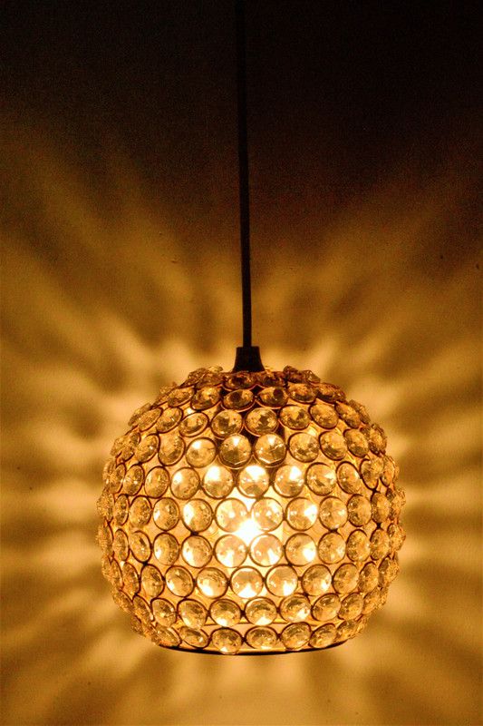 T H HANDICRAFTS METAL HANGING CEILING LIGHT (Gold) Pendants Ceiling Lamp  (Gold)