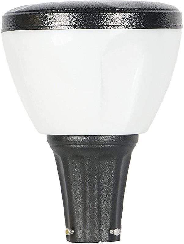 Volt Light Black/Milky Aluminium Casting Waterproof GATE Light for Home,Garden,Boundary Wall,Pillar,Lawn,Terrace,Corridor (B22 Holder) - (Pack of 1) Gate Light Outdoor Lamp  (White, Black)