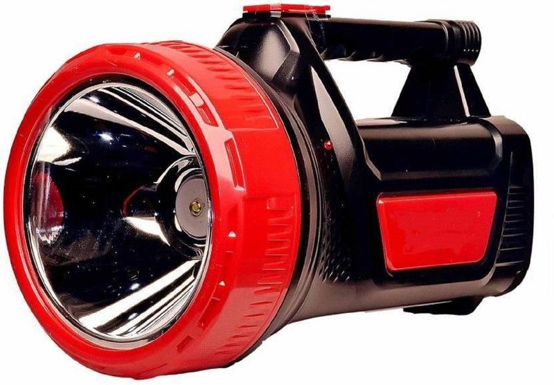 Life Friends 25W LASER and TUBE Light Water Resistant Ultrabright Long Range Rechargeable Torch (Black : Rechargeable) Torch  (Black, 6 cm, Rechargeable)