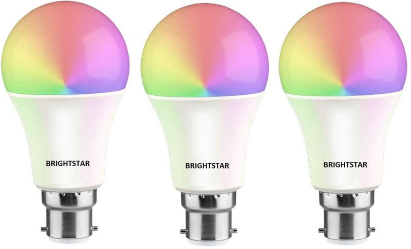 Brightstar 9 W HID B22 Decorative Bulb  (Multicolor, Pack of 3)