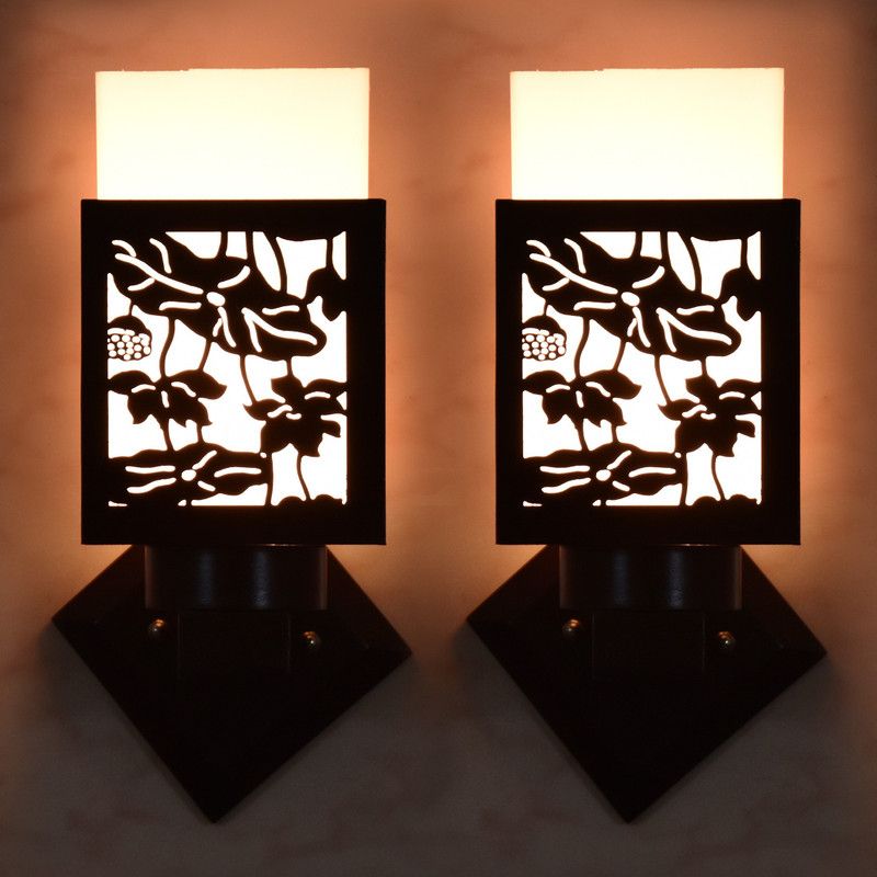 SohamCreations Uplight Wall Lamp With Bulb  (Pack of 2)