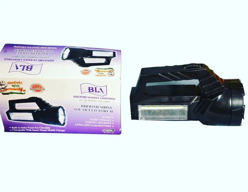 Bhoomi Sparks Lightings BSLST10 Torch  (Black, 19 cm, Rechargeable)
