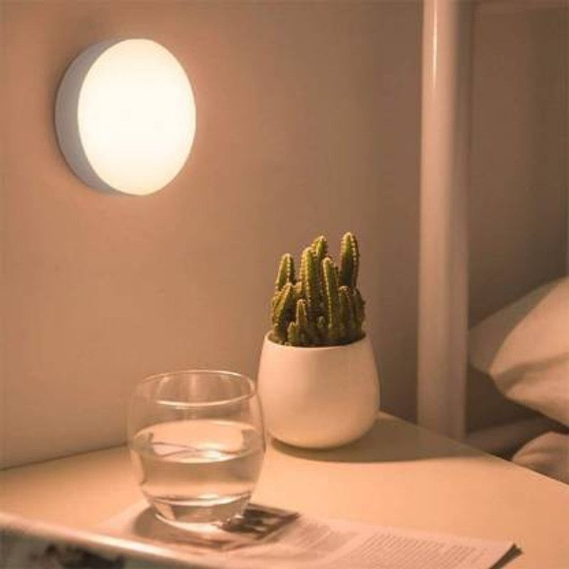 icall BBD-Automatic sensor Magnetic led night light Home appliance night lamp induction LED night light for Home, Wardrobe, Bedroom, Kitchen and More Night Lamp  (10 cm, White)