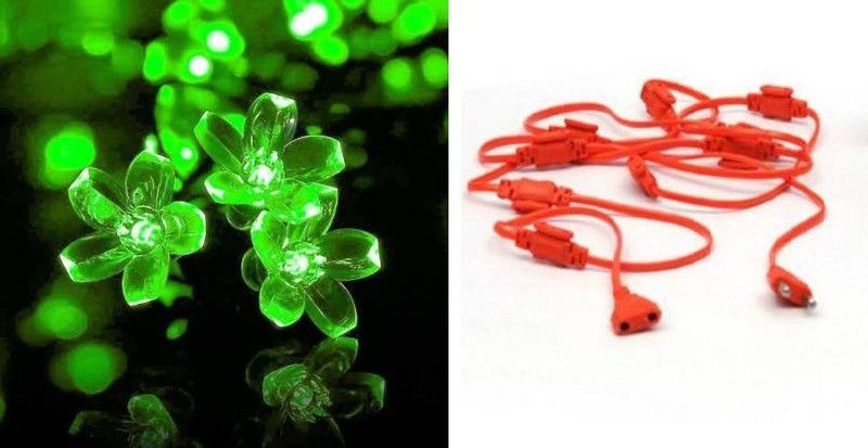 MorU 16 LEDs 4.83 m Multicolor Rice Lights  (Pack of 2)