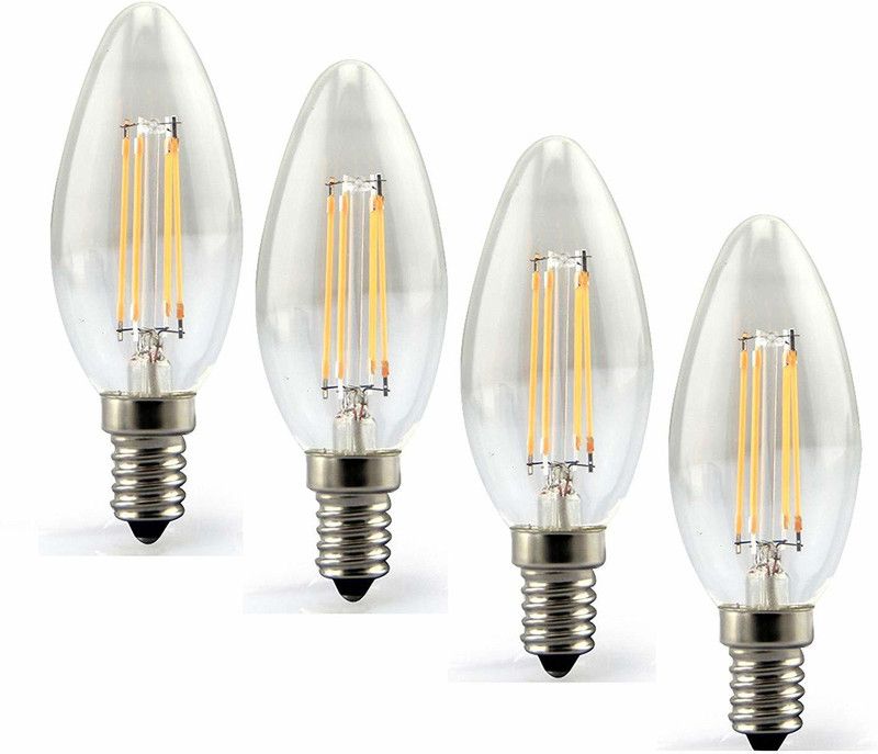 Origin 6 W Candle E14 LED Bulb  (Yellow, Pack of 4)
