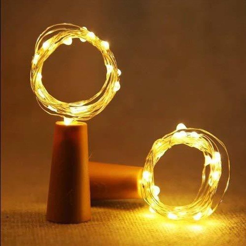 Glowtornix 20 LEDs 2.21 m White Rice Lights  (Pack of 5)