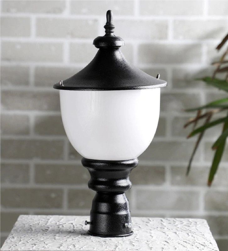 Shina LZ-Smarat_Milki Gate Light Outdoor Lamp  (Black, White)