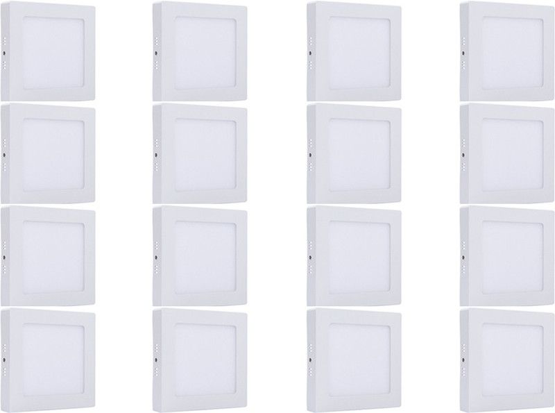 BENE Bene LED 6w Square Surface Panel Ceiling Light, Color of LED Yellow (Pack of 16 Pcs) Ceiling Light Ceiling Lamp  (White)