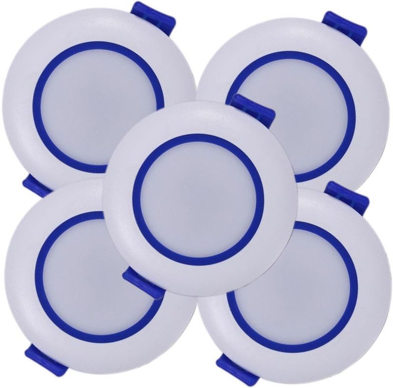 LEDIFY LED Ceiling Blue Color Deep Light 3 Watt Down Light, Surface Mounted Spotlight Recessed Ceiling Lamp  (Blue, White)