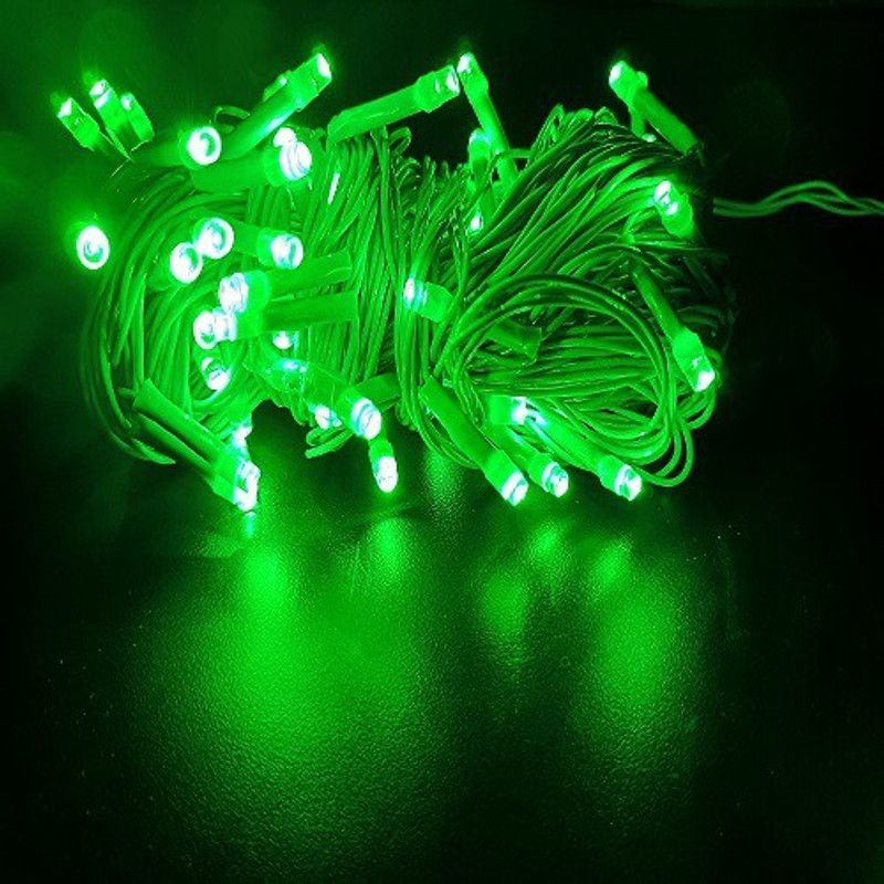 diwalilights 75 LEDs 20.04 m Green Rice Lights  (Pack of 2)