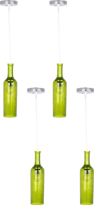 AFAST Trendy Degsiner Pandent Ceiling Lamp Light Of Colorful Glass (Set Of Four)-Bh24 Pendants Ceiling Lamp  (Yellow)
