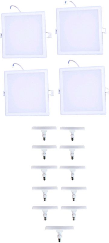 Techvolta 4-15wpl,11-10wTAP15f Recessed Ceiling Lamp  (White)
