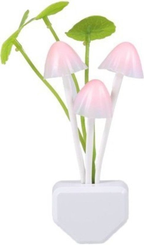 Trimoto RRP Romantic LED Night Light Mushroom Sensor Plug-in Wall Lamp Home Decor Night Lamp  (15 cm, Multicolor)