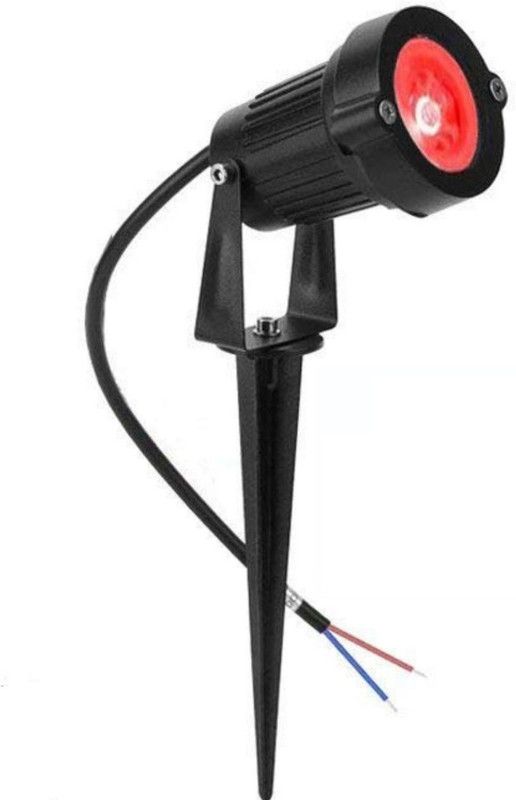 D'Mak gl_3w_red_pack_of_1_ Post Light Outdoor Lamp  (Red)