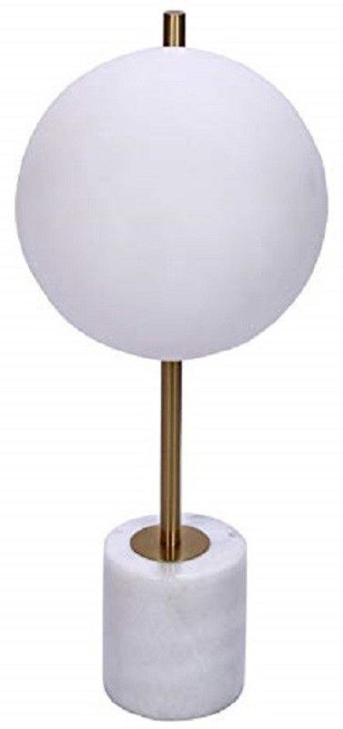 HaryanaHandloom Overseas White Home/Bedroom/Living Room/Bedside Table Lamps for Home Decoration Table Lamp  (52 cm, White)