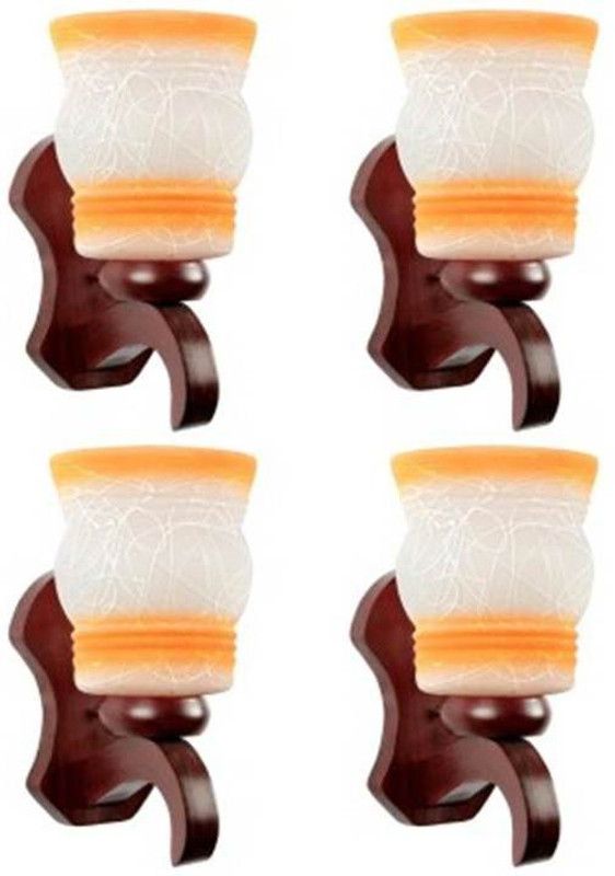 TrendyHouse Uplight Wall Lamp Without Bulb  (Pack of 4)