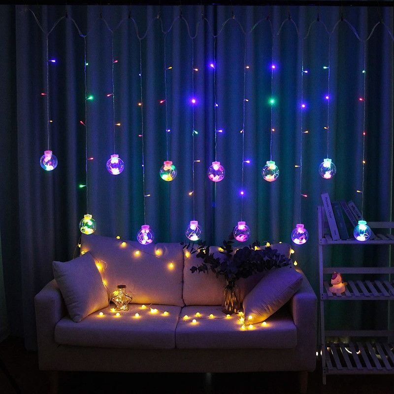Home Harmony 136 LEDs 3.05 m Multicolor Rice Lights  (Pack of 12)