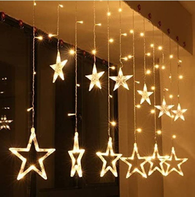 BAK 12 LEDs 3.05 m Yellow Rice Lights  (Pack of 1)