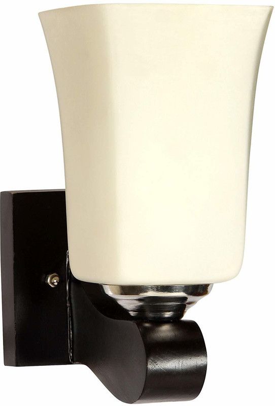 VAGalleryKing Multi Type Sconce Lamp 115 Wall Lights Lamp Shade  (Wooden, Glass)