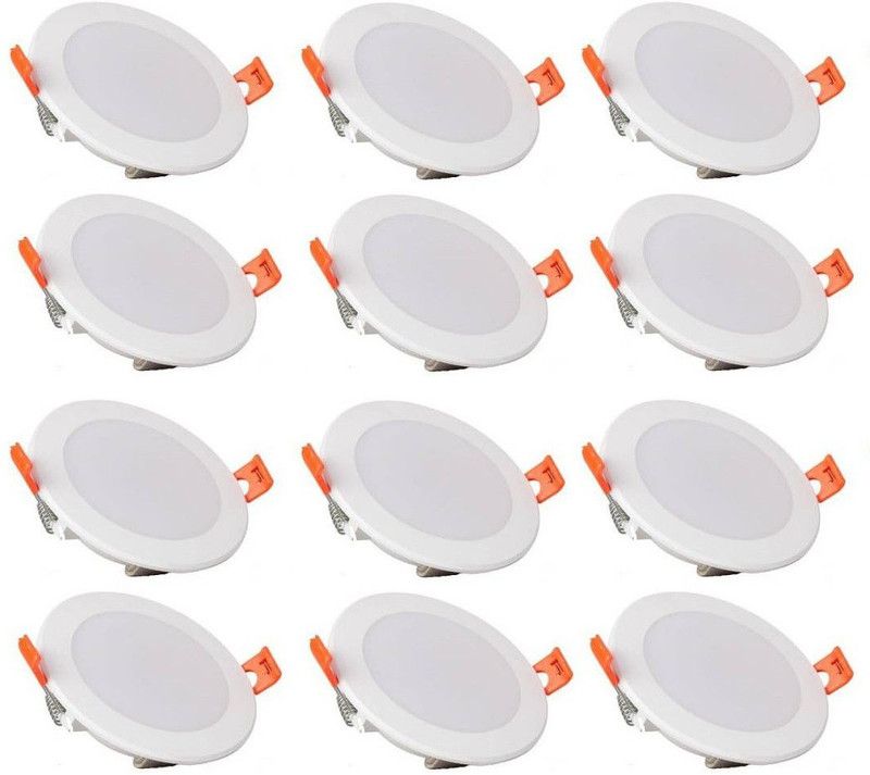 Raptors 7 Watt New Recessed Ceiling Lamp  (White)