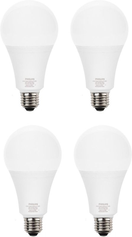 PHILIPS 23 W Standard E27 LED Bulb  (White, Pack of 4)