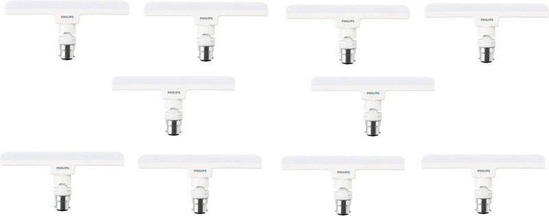 PHILIPS 10W B22 T-BULB Straight Linear LED Tube Light  (White, Pack of 10)