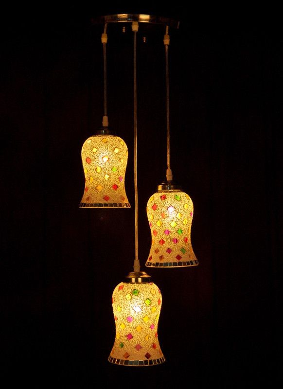 Gojeeva Pendants Ceiling Lamp  (Multicolor)