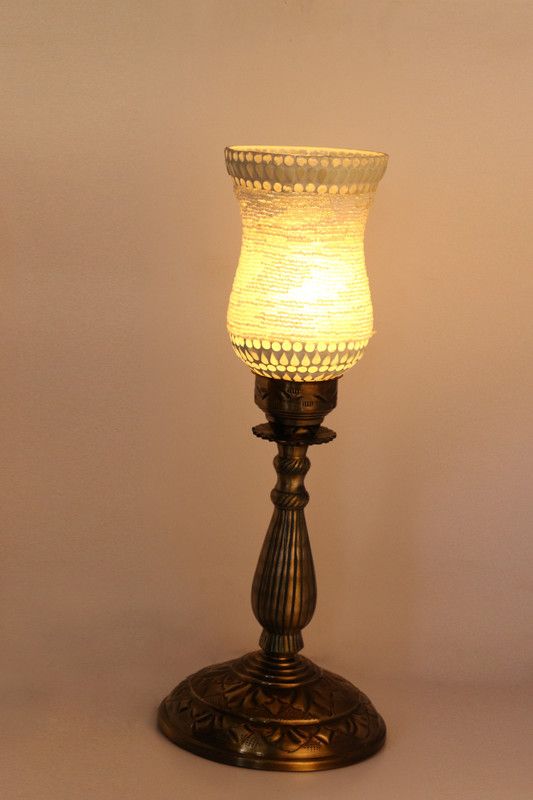 AFAST New Designer Central Table Lamp With Colorful Glass Decorative With Colorful Beads & Chips & High Quality Stand AA8 Table Lamp  (55 cm, Multicolor)
