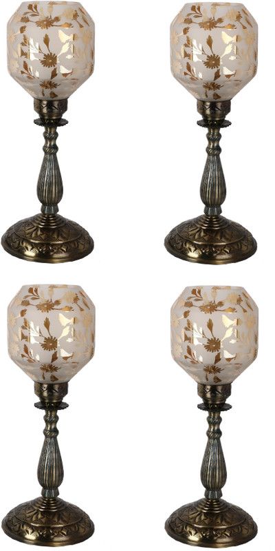 AFAST New And Trendy Designe Antique Central Table Lamp With Designer Glass & High Quality Stand For Imperial Feeling-hy6 Table Lamp  (54 cm, Gold)