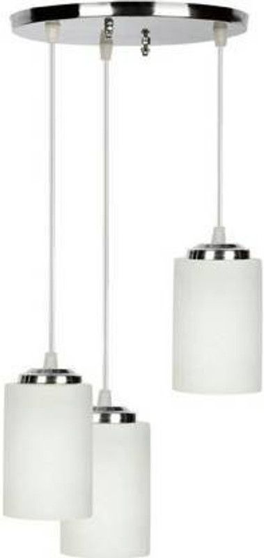 PR Star PR-CL-05 Ceiling Lamp Chandelier Ceiling Lamp  (White, Silver)