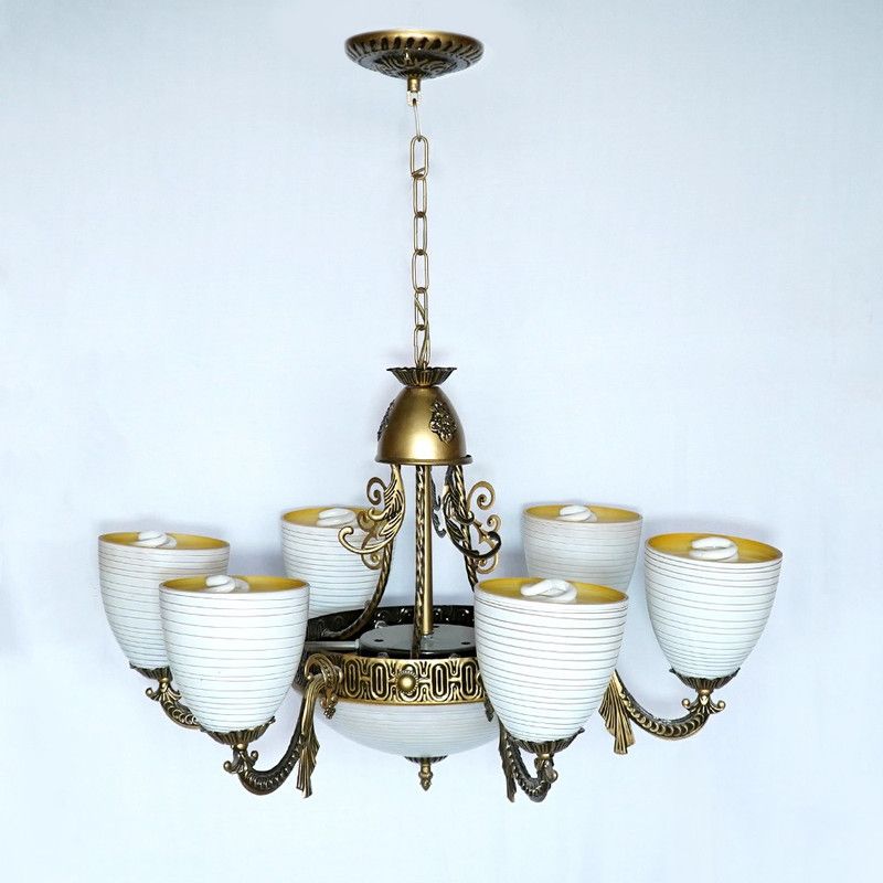 sparklite Chandelier Ceiling Lamp  (Yellow)