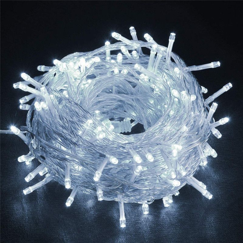 NISCO 120 LEDs 30 m White Rice Lights  (Pack of 1)