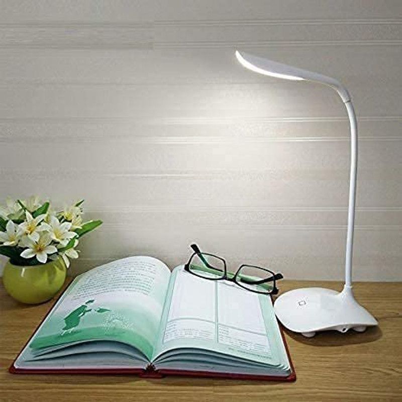 HARIDUN Rechargeable LED On/Off Switch Study Desk Lamp Touch Dimmer (Pack of 1) Study Lamp  (27 cm, Multicolor)