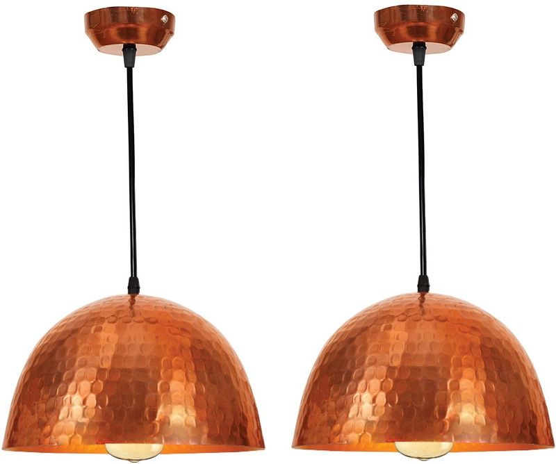 HomesElite Pendants Ceiling Lamp  (Gold)