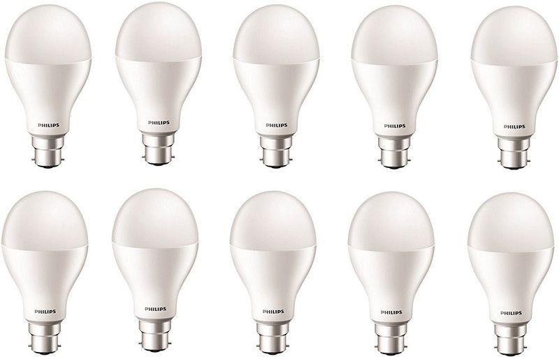 PHILIPS 20 W Round B22 LED Bulb  (White, Pack of 10)
