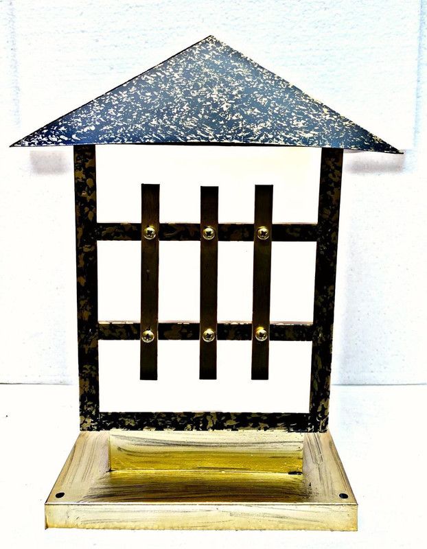 ARTDECOR GL22 Gate Light Outdoor Lamp  (Brown)