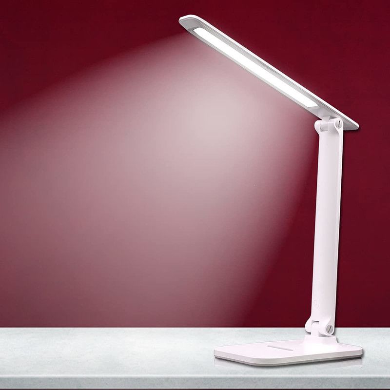 IC PLUS RL-0024 ROCK LIGHT LED TABLE LAMP| Brighten Your Home| USB MICRO| Rechargeable Battery| 12 Hours| Touch Dimmer Table Lamp  (18 cm, White)