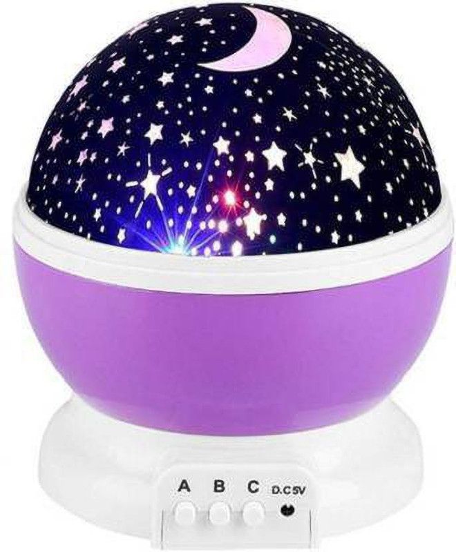 Star Master Dream Rotating Color Changing Projection Lamp Table Lamp Night Lamp  (10 cm, Multi)